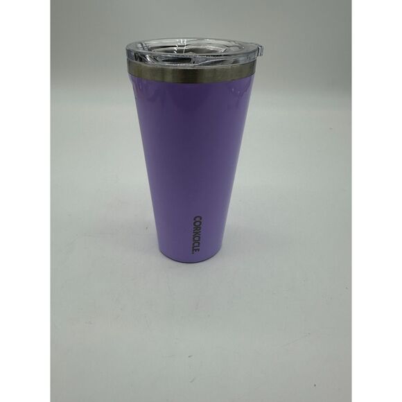 Corkcicle Tumbler with Lid 20 oz Double Wall w/ Lid Purple - Picture 1 of 7